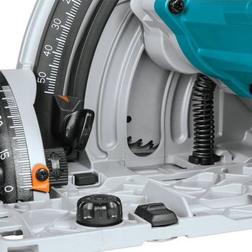 Makita DSP601ZJU 36V Brushless AWS Plunge Saw Body Only with 2 x Guide Rail, Connector, Blade & Clamp Set